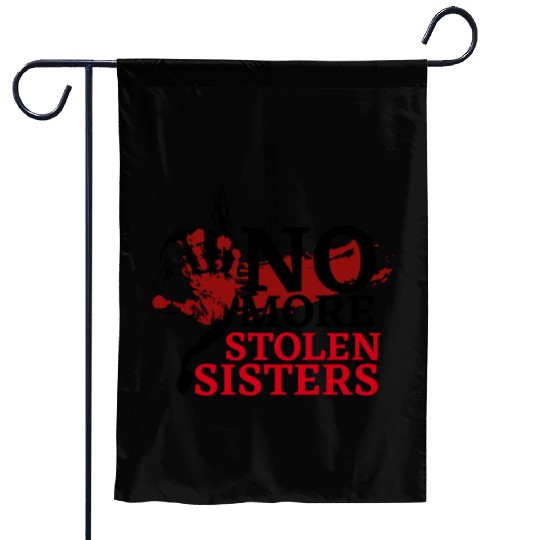 No MS Sisters/MMIW Girl Native American Garden Flags