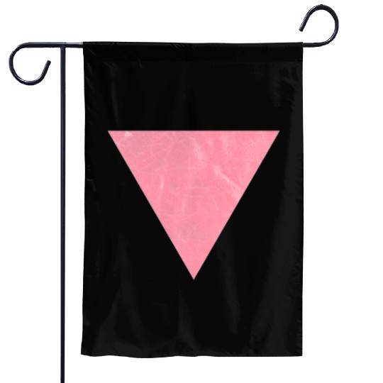 Vintage Gay Pride Pink Triangle Vintage LGBT Garden Flags