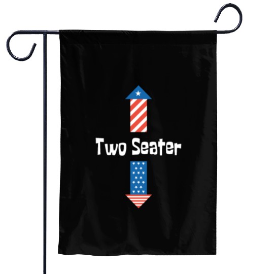 4th Of July Dirty For Men Adult Humor Two Seater Garden Flags
