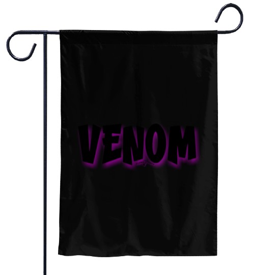 Venom | Neon Hot Pink Shadow Garden Flags