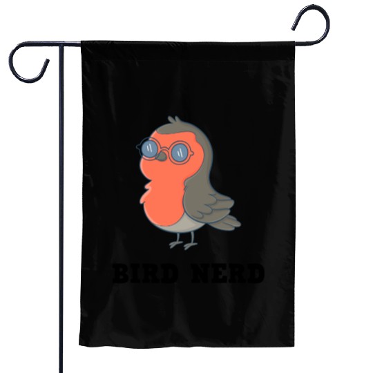 Bird Nerd Garden Flags