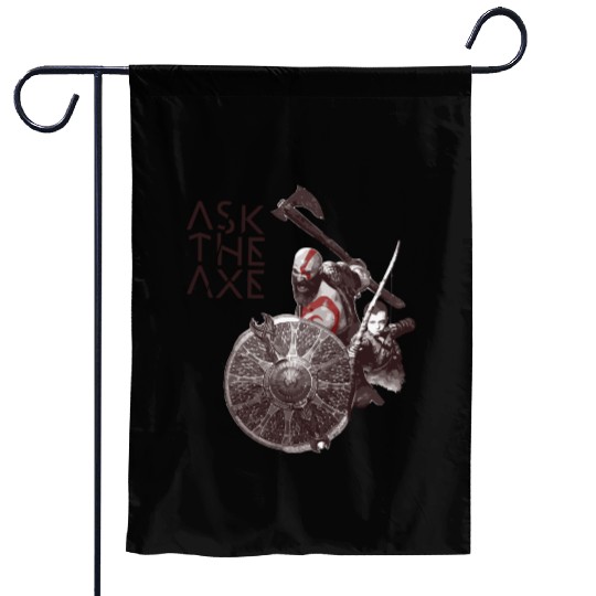 God Of War Ask The Axe Garden Flags