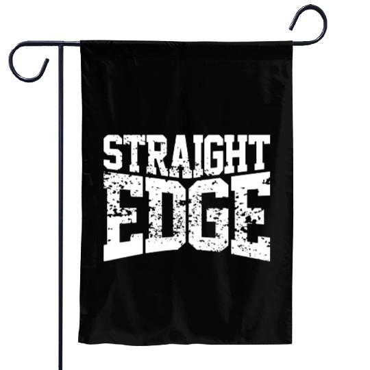 straight edge society Garden Flags