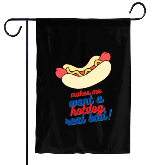 Makes me want a hot dog real bad Garden Flags