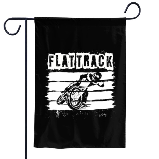 FLAT TRACK MOTORCYCLE racing dirt track speedway Garden Flags