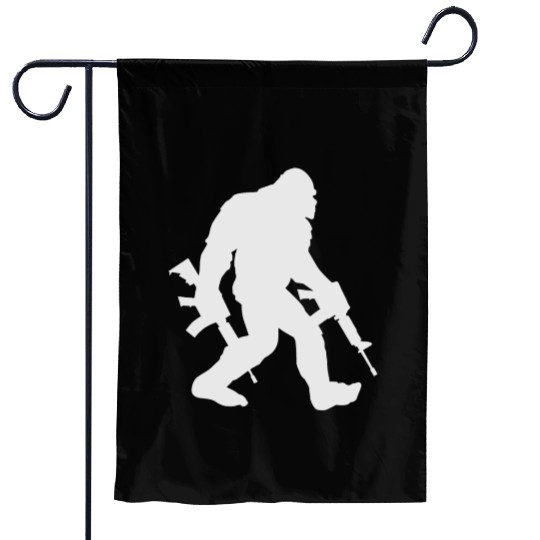 Bigfoot Silhouette Sasquatch Garden Flags