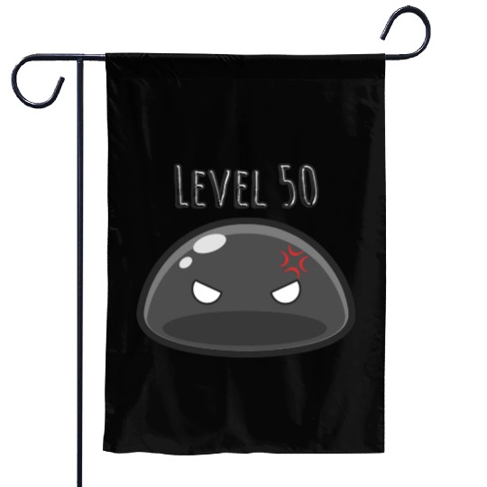 Cute Black Dungeon Slime Monster Weird Anime Garden Flags