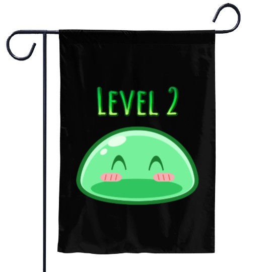 Cute Green Dungeon Slime Monster Weird Anime Garden Flags
