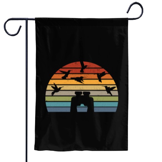 Bird Watching Vintage Birdwatching Birding Garden Flags