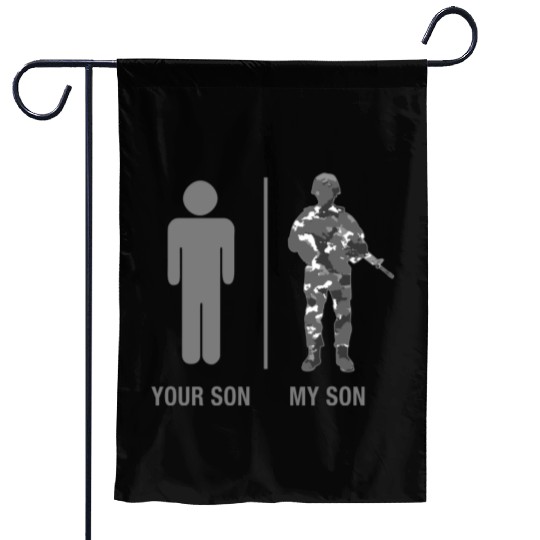 Veteran-Soldier Son Garden Flags Military Camouflage Your