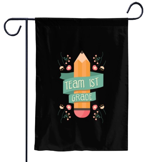 Back To School Student Teacher Team 1St Grade Garden Flags