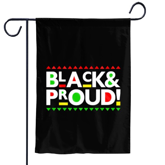 Black and Proud Garden Flags