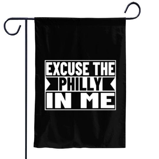 Excuse the Philly in me Costume Garden Flags