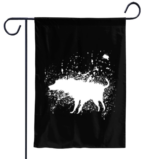 Banksy Splash Dog Garden Flags