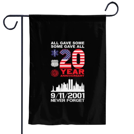 Patriot Day Never Forget 9 11 2001 Anniversary Garden Flags
