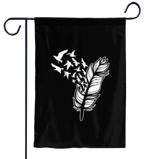 White Doves Feather Peace Freedom Media Writer Garden Flags