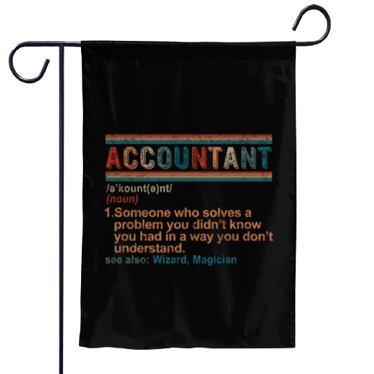Accountant Definition, Funny Accounting Gift, Garden Flags