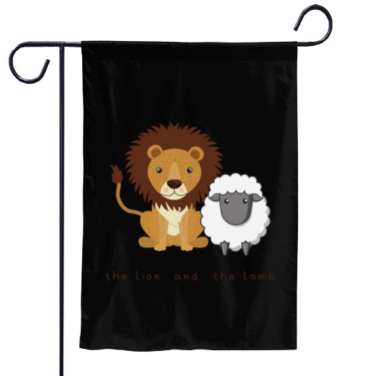 The Lion and the Lamb Garden Flags