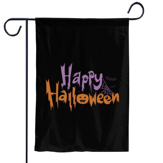 Happy Halloween Spider Pumpkin Trick or treat bat Garden Flags