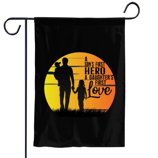 BEST DAD/FATHER relationship with SON & DAUGHTER Garden Flags