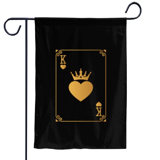 King of Hearts King Queen Couple Halloween Costume Garden Flags