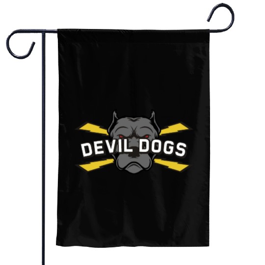 Devil dogs v4 Garden Flags
