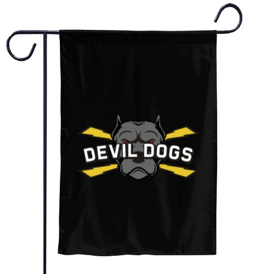 Devil dogs v4 Garden Flags