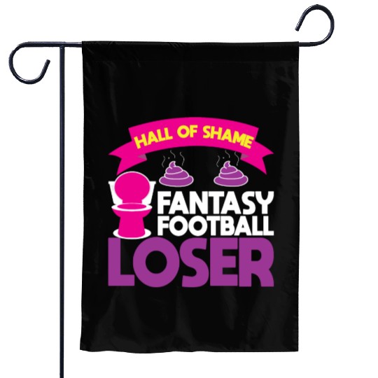 Fantasy Football Loser Poop Funny Garden Flags