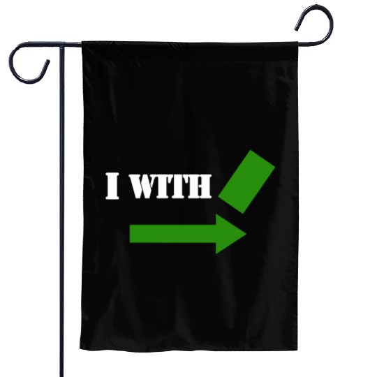 I with a green card Garden Flags