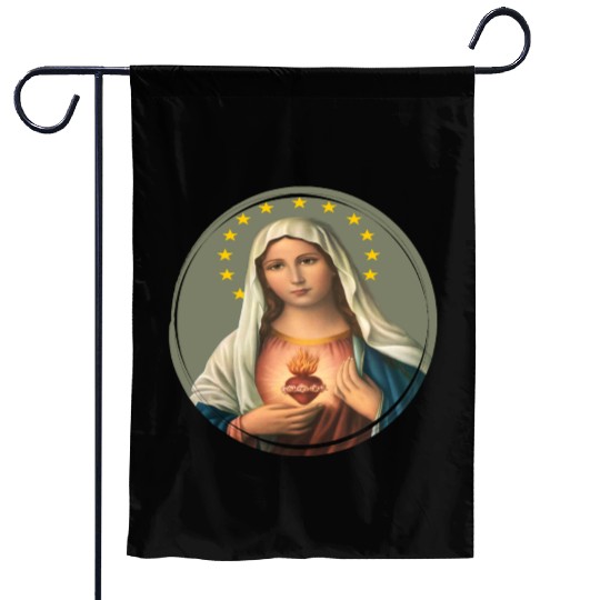 Virgin mary madonna maria ave maria catholic bibel Garden Flags