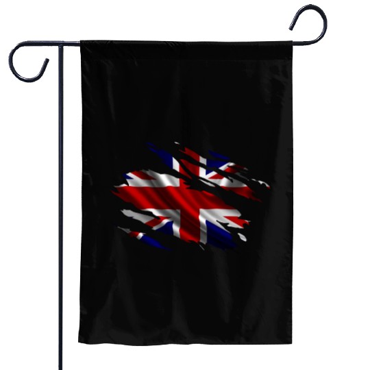 United Kingdom Ripped Flag Garden Flags