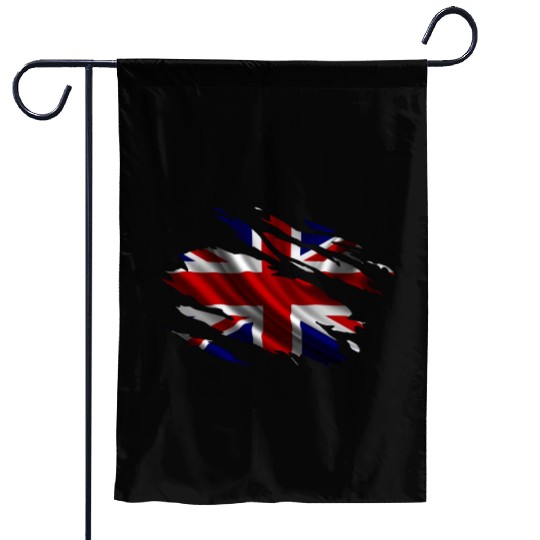 United Kingdom Ripped Flag Garden Flags