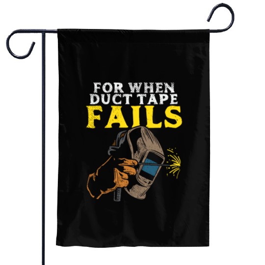 Welding Welder Steel Worker Ironworker Metal Garden Flags