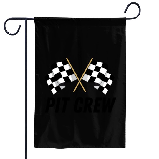 Pit Crew Garden Flags