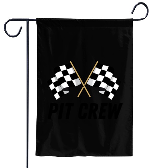 Pit Crew Garden Flags