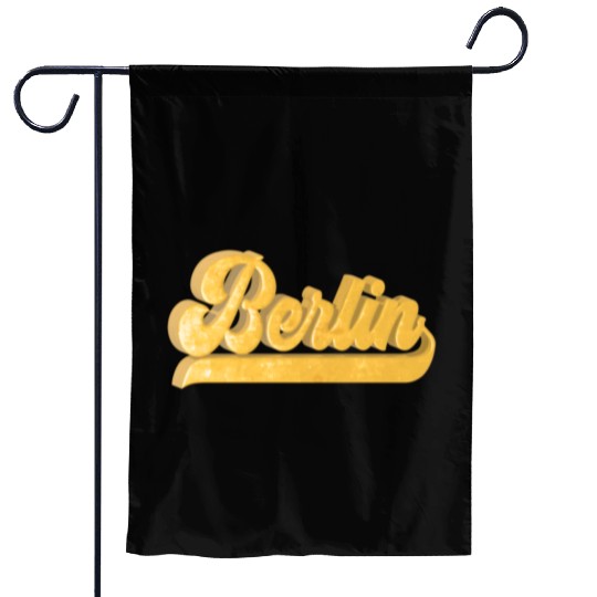 Golden Berlin Bling Bling Logo Garden Flags