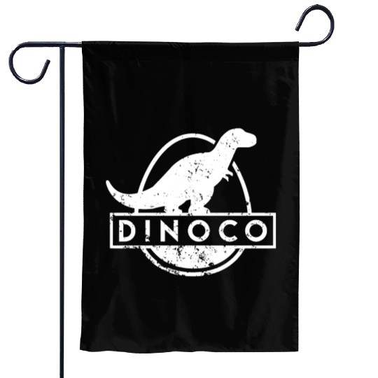 Dinoco White Distressed Garden Flags