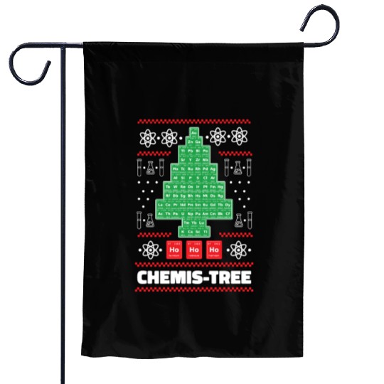 Funny Chemistry Christmas / Science Holiday Garden Flags