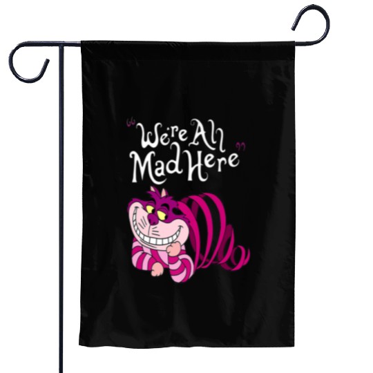 Cheshire Cat Were all Mad Here Cat 1669 Garden Flags