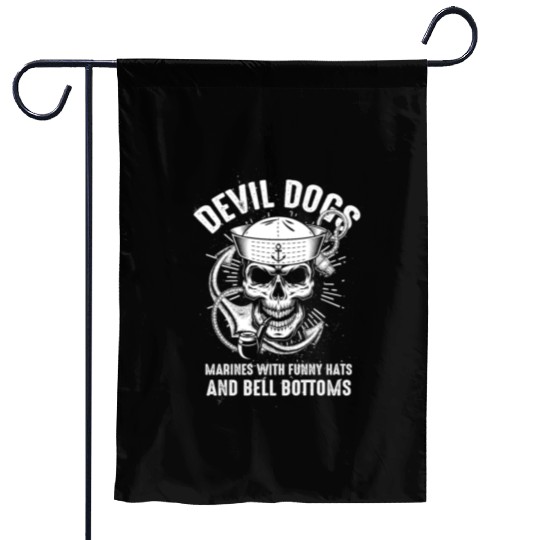 Devil US Navy Corpsman DOC Badass Army Veteran Garden Flags