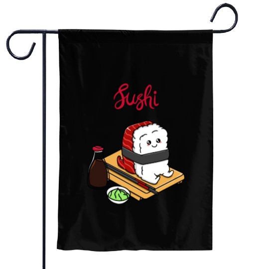 Happy Tuna Sushi Garden Flags