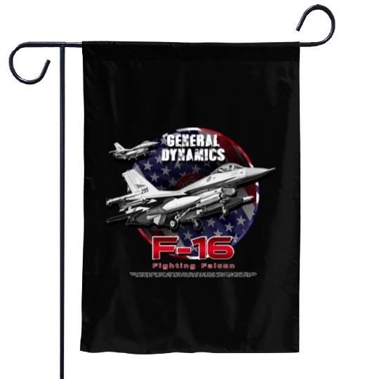 F-16 Fighting Falcon General Dynamics Fighter Jet Garden Flags