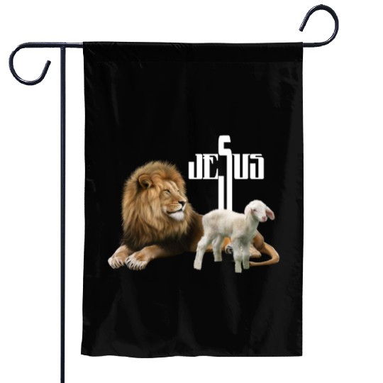 Jesus is Lion and Lamb Garden Flags