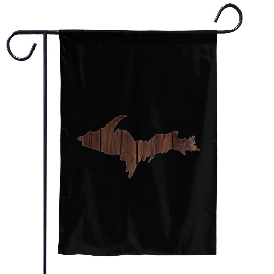 Upper Peninsula Wood Yooper 906 Garden Flags