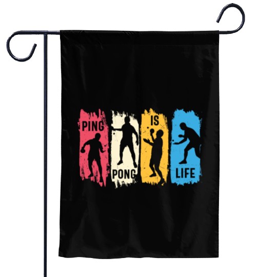 Ping Pong Lovers - Table Tennis - Ping Pong Saying Garden Flags