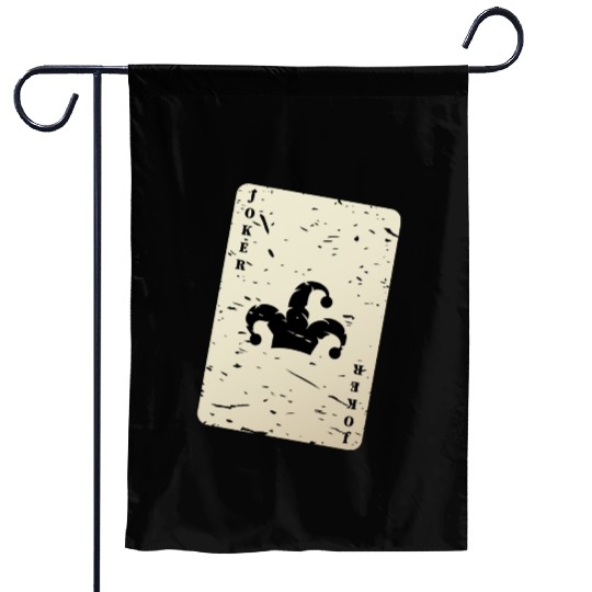 Joker card Garden Flags