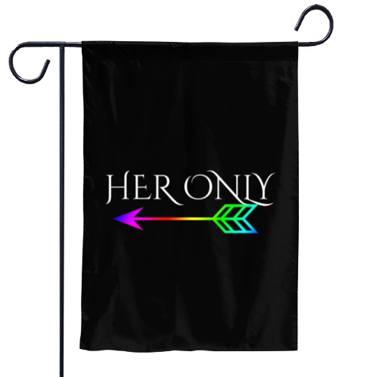 Cute Gay Couple Lesbian Valentines Day T Her Only Garden Flags