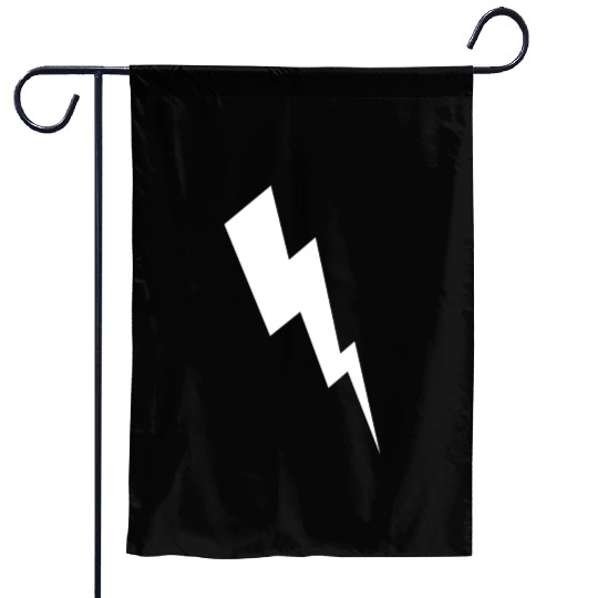 zeus lightening bolt Garden Flags