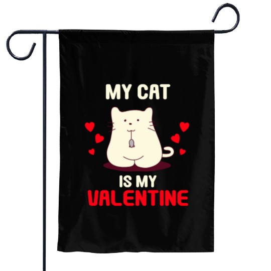 My Cat Valentine Garden Flags