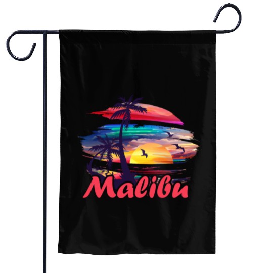 Malibu Inscription. Garden Flags